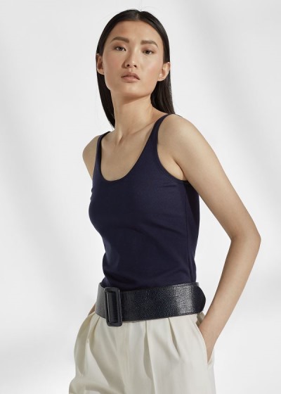 Women's Ralph Lauren Silk-Blend Tank Tops | 268534ZOJ